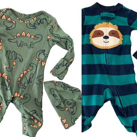 Carter's Other - Carters Infant Boys 3 Piece Pajama Ensemble Size NB